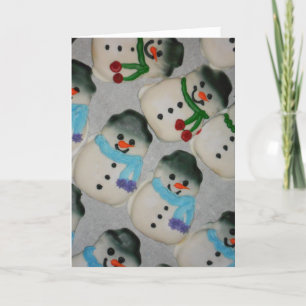 Weihnachtskarte "Snowmen Cookies" Karte
