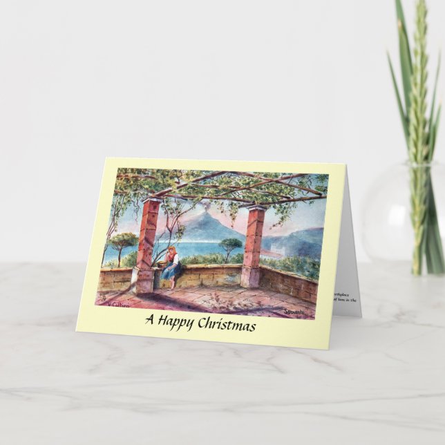 Weihnachtskarte - Sorrento, Italien Feiertagskarte (Vorderseite)