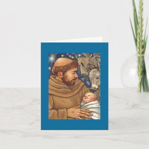 Weihnachtskarte St Francis Feiertagskarte