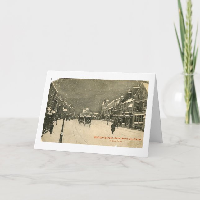 Weihnachtskarte, Stratford-upon-Avon Feiertagskarte (Vorderseite)