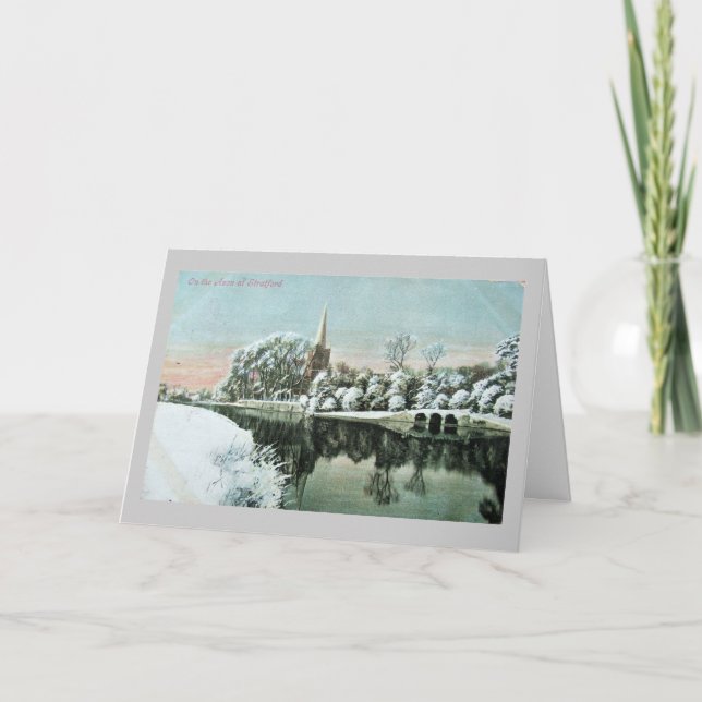 Weihnachtskarte, Stratford-upon-Avon Feiertagskarte (Vorderseite)