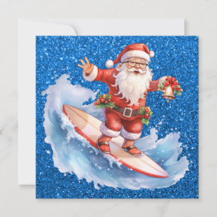 Weihnachtskarte surfen feiertagskarte