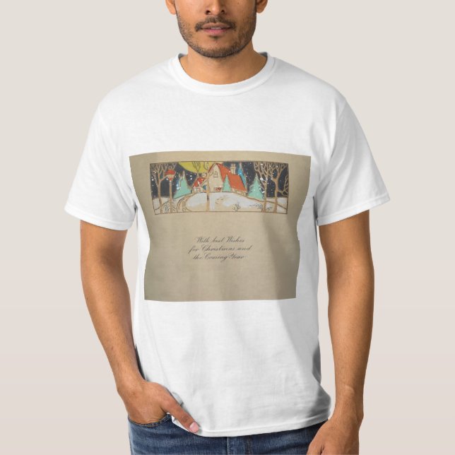 Weihnachtskarte T-Shirt (Vorderseite)