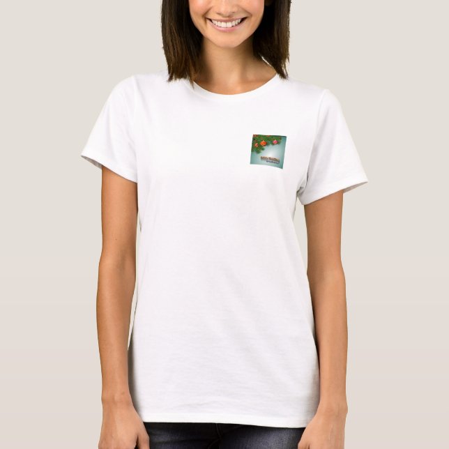 Weihnachtskarte T-Shirt (Vorderseite)