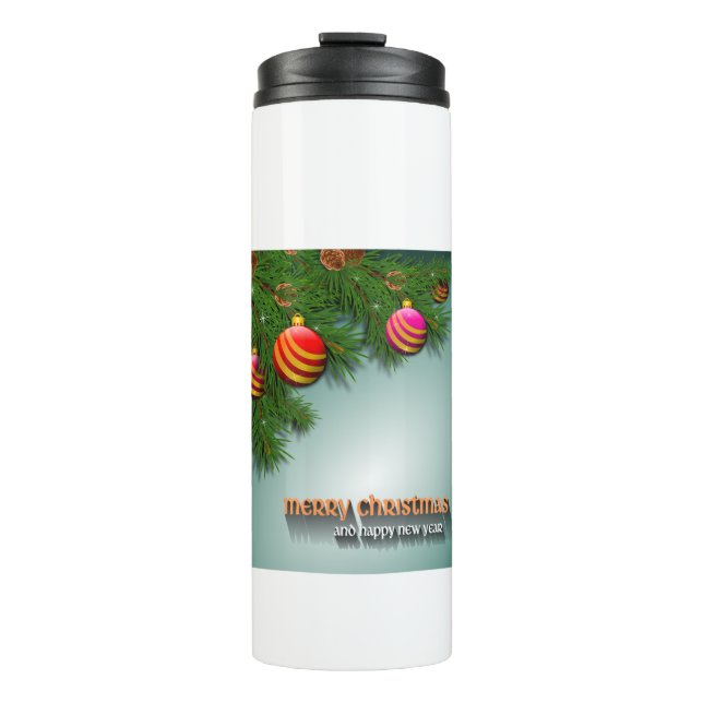 Weihnachtskarte Thermosbecher (Vorderseite)