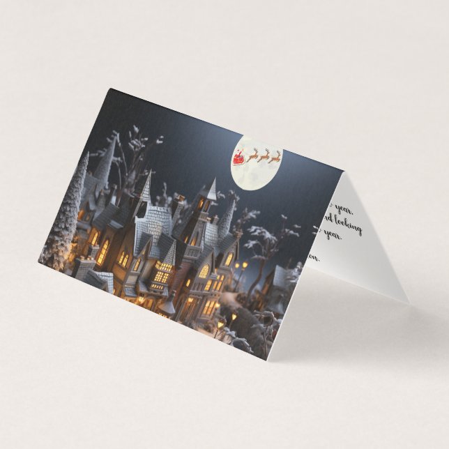 Weihnachtskarte, traditionelle (Vorderseite)