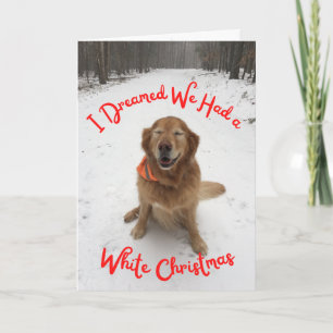 Weihnachtskarte Träumen von Weiß Weihnachten Karte