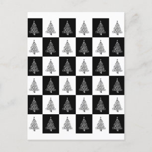Weihnachtskarte Tree Schach Feiertagspostkarte