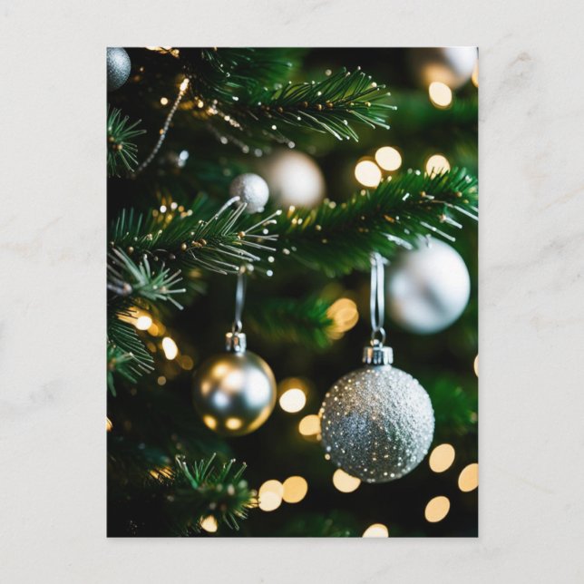 Weihnachtskarte und Jahresende Postkarte (Vorderseite)