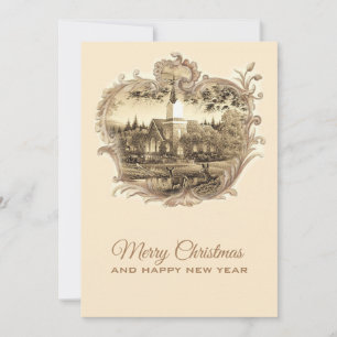 Weihnachtskarte Vintag Dankeskarte