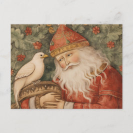 Weihnachtskarte | Vintager Santa Postkarte