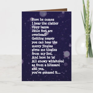 Weihnachtskarte von einem Hund aus einem Lover Karte