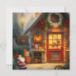 Weihnachtskarte von Santas Werkstatt