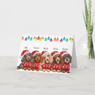Weihnachtskarte 'Von unserer Familie zu Ihrer' Dankeskarte