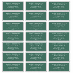 Weihnachtskarte Voradressierte Umschlagmarken Aufkleber