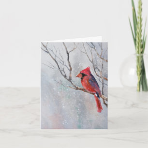 Weihnachtskarte "Watercolor Bird" Karte
