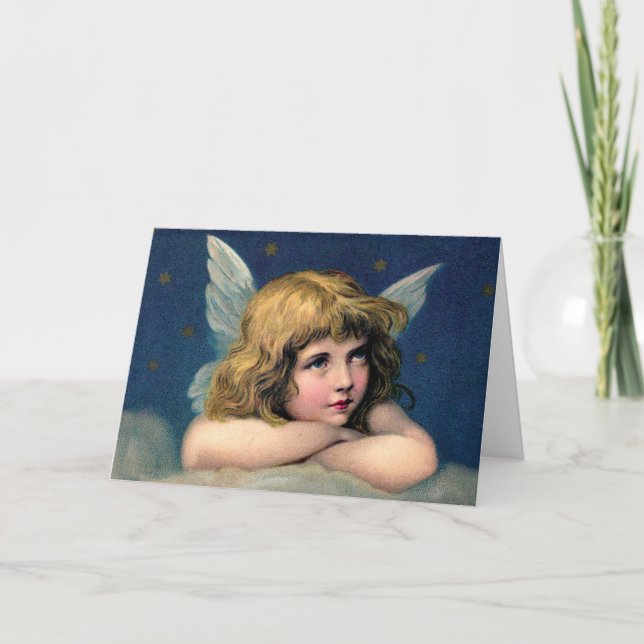 Weihnachtskarte Weihnachten Engel Weihnachtskarte (Vorderseite)