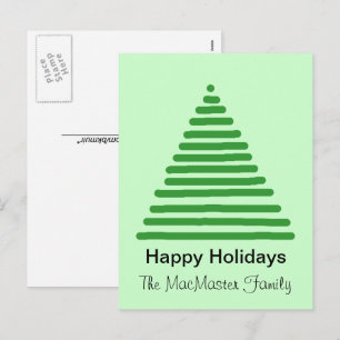 Weihnachtskarte - Weihnachtsbaum Feiertagspostkarte