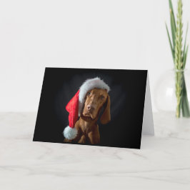 Weihnachtskarte / Weihnachtskarte "Magyar Vizsla" Feiertagskarte