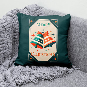 Weihnachtskarte - Weihnachtsklingeln und Sterne Kissen