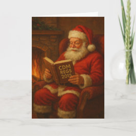 Weihnachtskarte - Weihnachtsmann & CDM Vorschrifte Karte