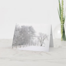 Weihnachtskarte Winterliche Ruhe Feiertagskarte