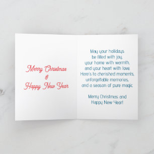 Weihnachtskarte zeigt Magie der Weihnachtszeit Feiertagskarte