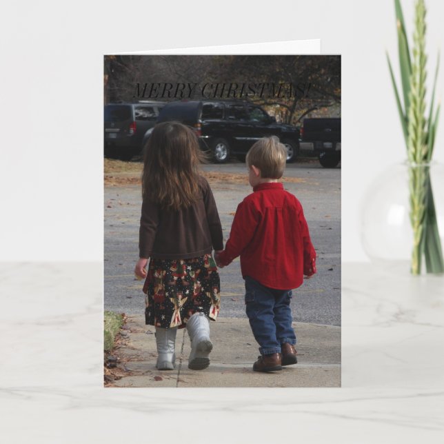 WEIHNACHTSkarte ZUM FREUND Feiertagskarte (Vorderseite)