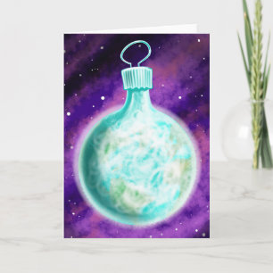 Weihnachtskarte zur Erde Karte