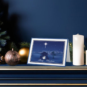 Weihnachtskarte zur Geburt Christi Feiertagskarte