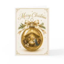 Weihnachtskarte zur Geburt Jesu