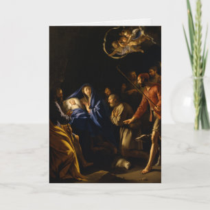 Weihnachtskarten Adoration Shepherds 11 Feiertagskarte