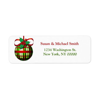 Weihnachtskarten-Adressetiketten | Weihnachtsschmu