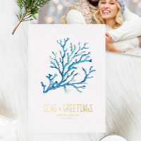 Weihnachtskarten an der Küste nach Foto