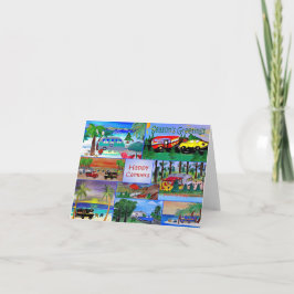 Weihnachtskarten aus meinem Camper Collage Art Karte