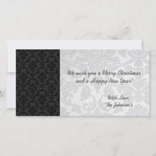 Weihnachtskarten aus Weiß und Schwarz Weihnachten