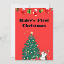 Weihnachtskarten Baby's First Christmas