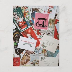 Weihnachtskarten-Collage Postkarte