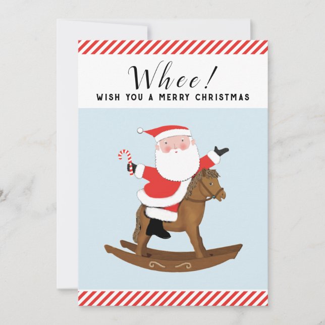 Weihnachtskarten der Reittiere Feiertagskarte (Vorderseite)