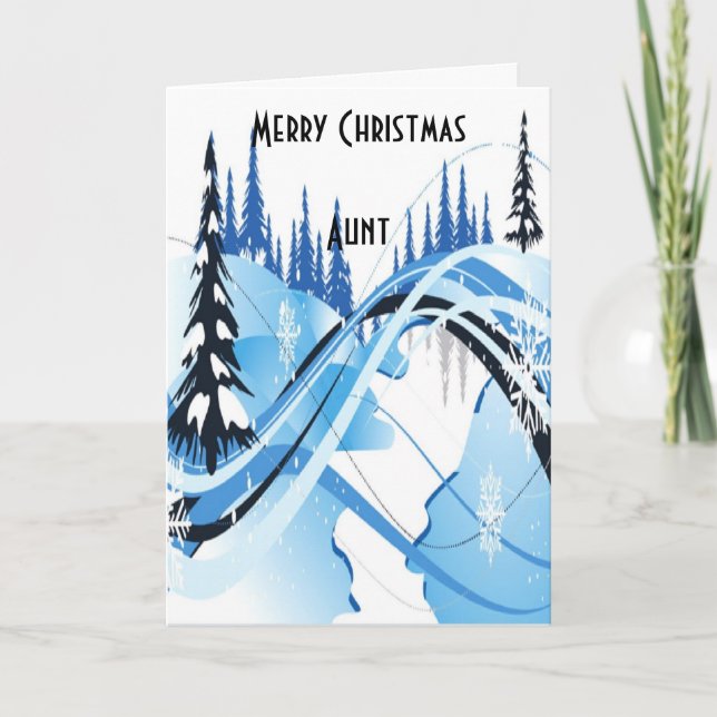 Weihnachtskarten der Tante Feiertagskarte (Vorderseite)