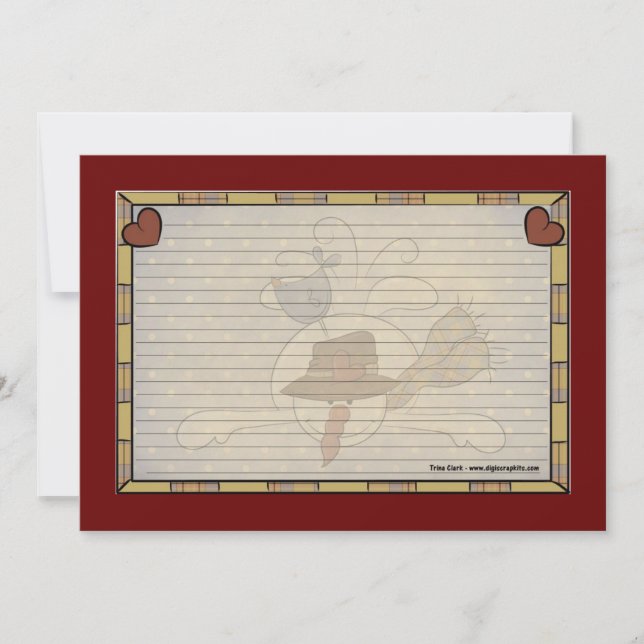 Weihnachtskarten Einladung (Vorderseite)