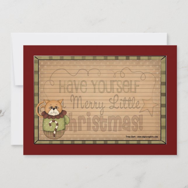 Weihnachtskarten Einladung (Vorderseite)