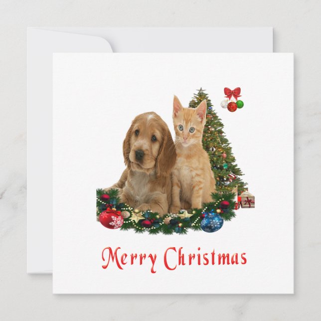 Weihnachtskarten Feiertagskarte (Vorderseite)