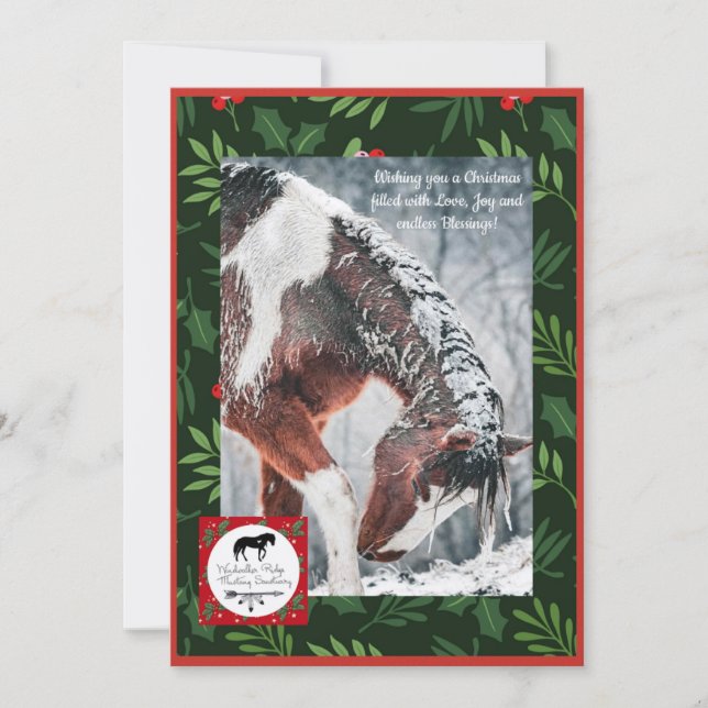 Weihnachtskarten Feiertagskarte (Vorderseite)