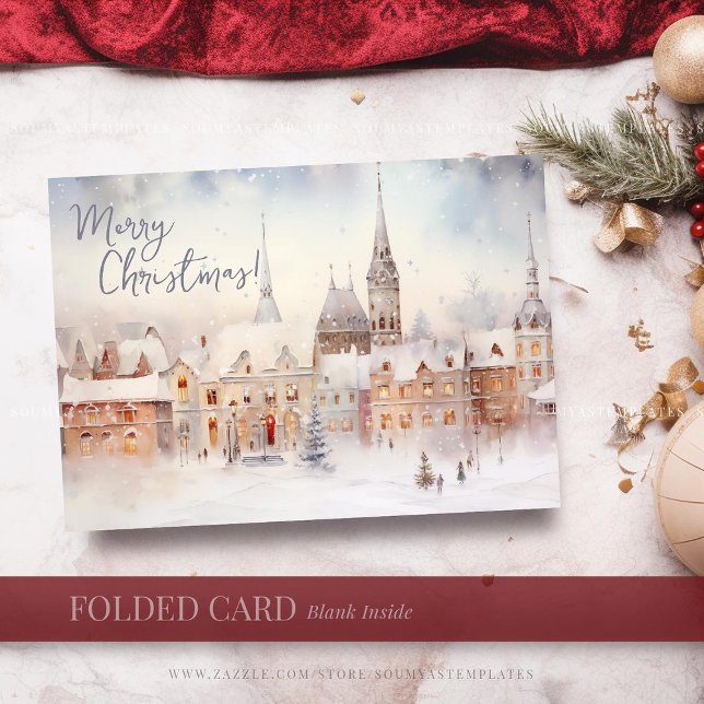 Weihnachtskarten, Frohe Weihnachten Winterlandscha (Von Creator hochgeladen)
