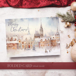 Weihnachtskarten, frohe Weihnachts-Winterlandschaf Feiertagskarte