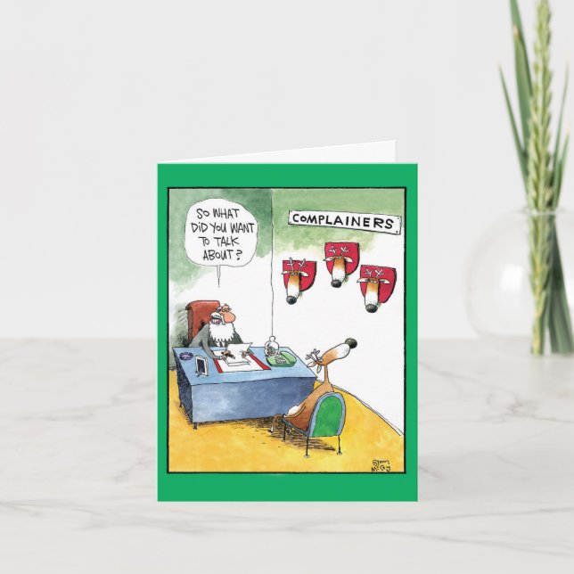 Weihnachtskarten für Cartoon - Beschwerdeführerin  Karte (Vorderseite)