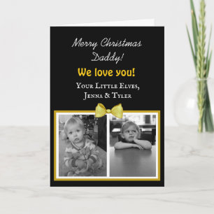 Weihnachtskarten für Daddy Karte