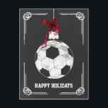 Weihnachtskarten für den Chalkboard-Fußballspieler Feiertagspostkarte<br><div class="desc">Fußball-Schmuckstück Chalkboard Grußkarten Holiday von Interesse. Berufliche Urlaubskarten sind branchenspezifische Urlaubskarten. Diese Beruf-spezifischen Urlaubskarten werden Ihren Urlaubsszenarien eine Touch Einzigartigkeit verleihen</div>