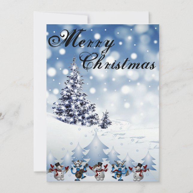 Weihnachtskarten für Fotos Feiertagskarte (Vorderseite)